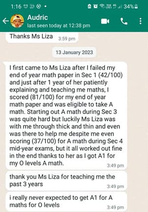 Testimonial from Audric