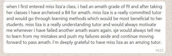 Testimonial from Janna