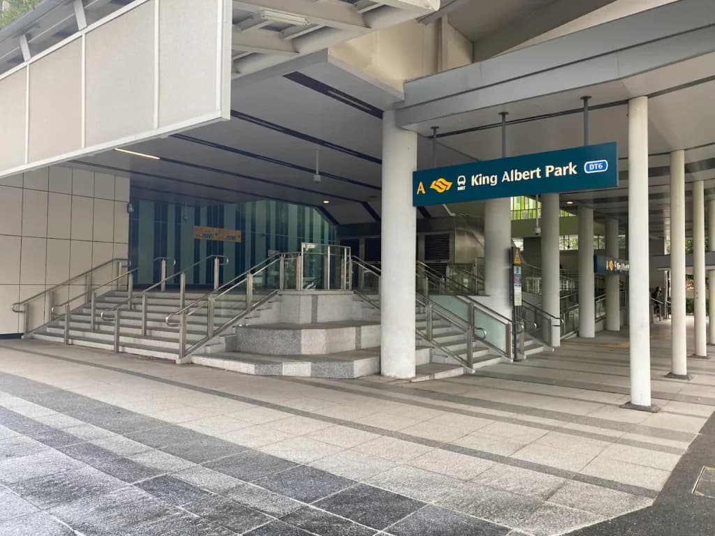 King Albert Park MRT Station entrance